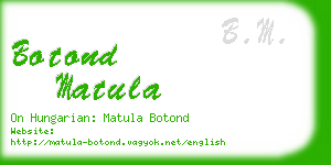 botond matula business card